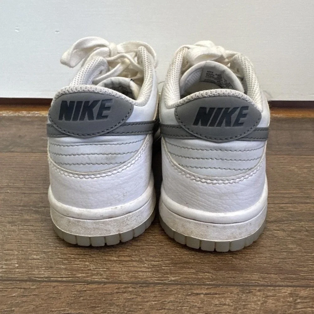 Nike Dunk Low Kids Sneakers 4.5Y White Gray DH9765-101